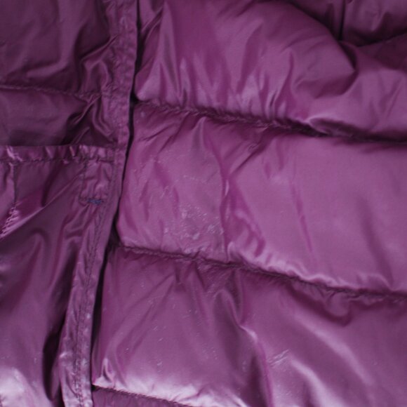 Eddie bauer coat Women's XL 650 Down Fill Packable Quilted Puffer Purple Hooded - Picture 13 of 15